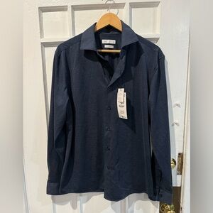 Zara Dark Blue Collared Shirt